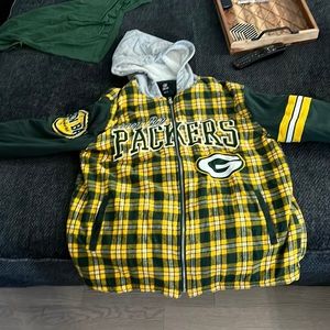Green Bay Packers Sherpa lined zip up sweatshirt